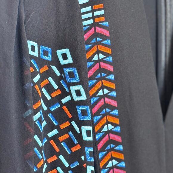 BCBGMAXAZRIA Runway y2k Kaselle Dress Women’s 2Embroidered Geometric Boho - Picture 9 of 16